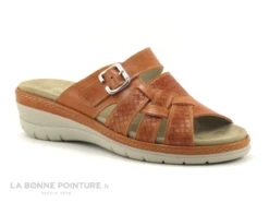 Nouvelles Arrivées 1 Suave MYKONOS 14510ET Carrot - Mule Confort Femme Cuir Orange