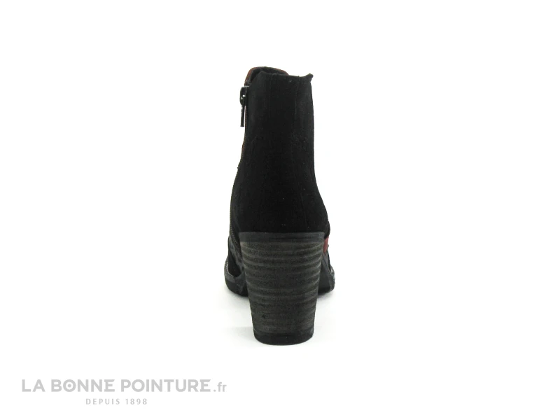 Geo Reino CALAFAL Noir Leopard Bordeaux - Bottine Talon 4 Geo Reino CALAFAL Noir Leopard Bordeaux - Bottine Talon – Image 4