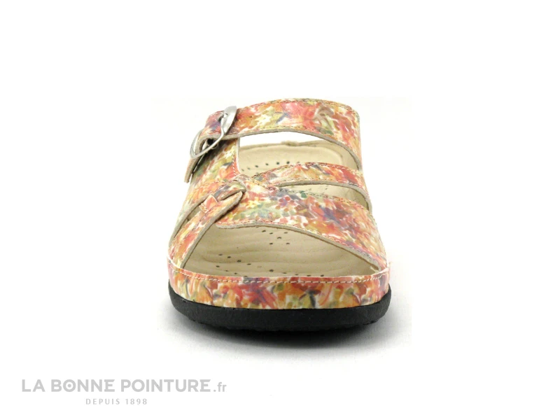 Pedi Girl LOW Fleurs Multi - Mule Confort Femme Reglable 2 Pedi Girl LOW Fleurs Multi - Mule Confort Femme Reglable – Image 2