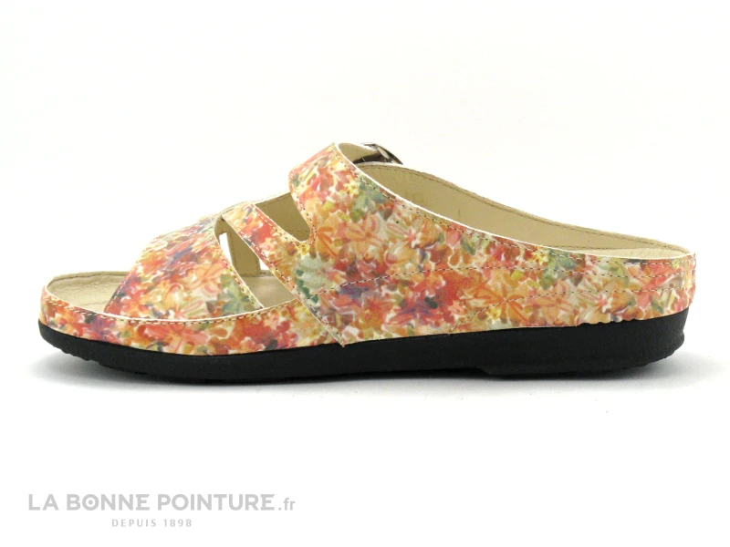 Pedi Girl LOW Fleurs Multi - Mule Confort Femme Reglable 3 Pedi Girl LOW Fleurs Multi - Mule Confort Femme Reglable – Image 3