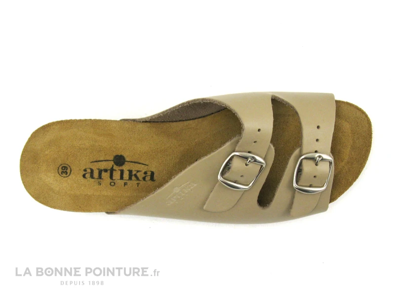 Artika Soft Gadin Taupe Mule 6 Artika Soft Gadin Taupe Mule – Image 6