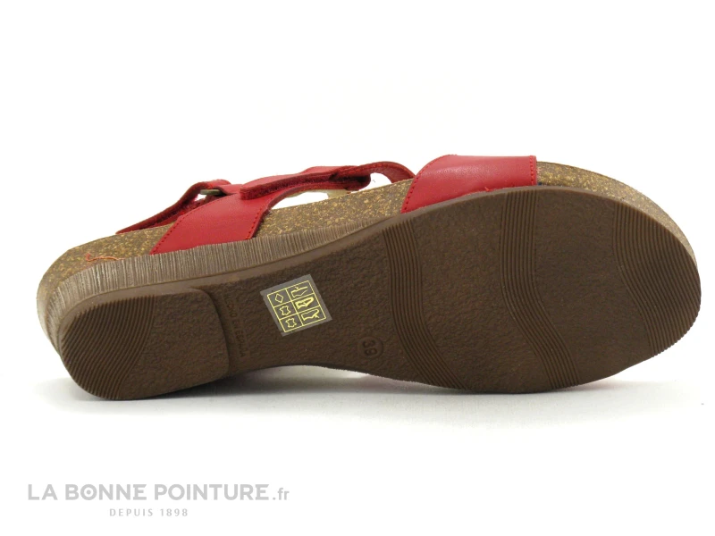 Xapatan 2164 Rouge - Sandale Femme - Petit Talon Compense 7 Xapatan 2164 Rouge - Sandale Femme - Petit Talon Compense – Image 7