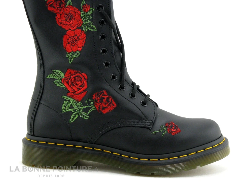 Dr. Martens DR Martens 1914 VONDA Black - Roses Brodees - Bottine 5 Dr. Martens DR Martens 1914 VONDA Black - Roses Brodees - Bottine – Image 5