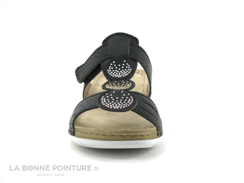 Morans MEMBOISE Marine - Strass - Mule Femme Avec Bride Velcro 2 Morans MEMBOISE Marine - Strass - Mule Femme Avec Bride Velcro – Image 2