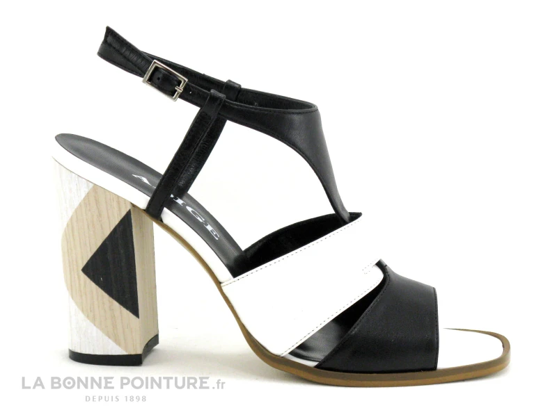 Adige ALSAF F100 Capri Nero Bianco - Sandale Talon 5 Adige ALSAF F100 Capri Nero Bianco - Sandale Talon – Image 5