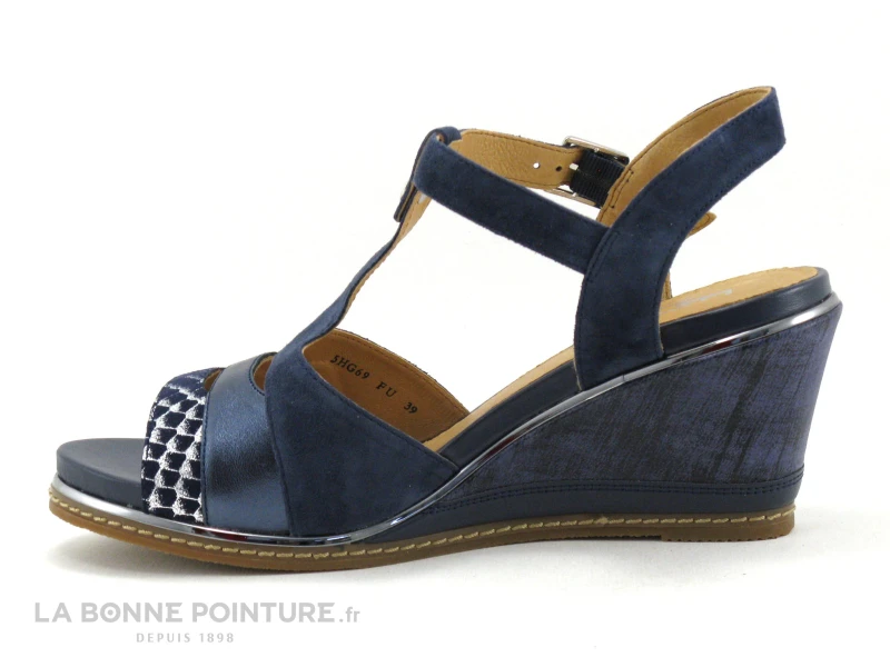 Fugitive IZANE LP5HG69 Navy -Sandale Femme Bleu Marine 3 Fugitive IZANE LP5HG69 Navy -Sandale Femme Bleu Marine – Image 3