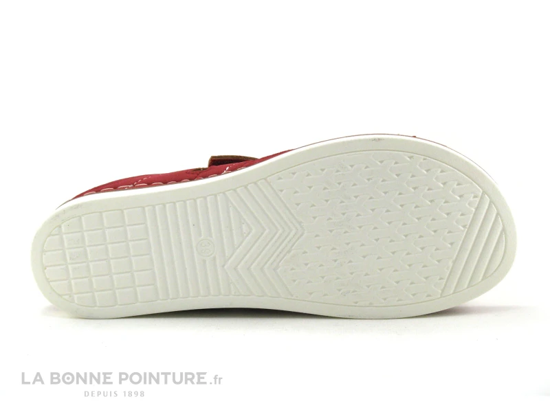 Morans BRIEC Rouge Fonce - Mule Femme Avec Bride Velcro 5 Morans BRIEC Rouge Fonce - Mule Femme Avec Bride Velcro – Image 5
