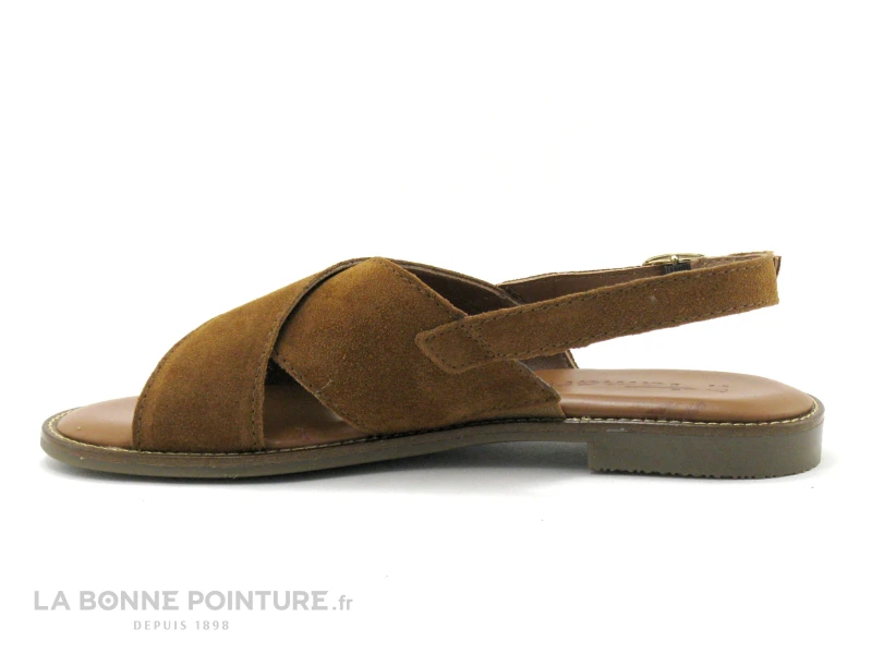Tamaris 1-28119-26 305 Cognac - Larges Brides Croisees -Sandale F 3 Tamaris 1-28119-26 305 Cognac - Larges Brides Croisees -Sandale F – Image 3