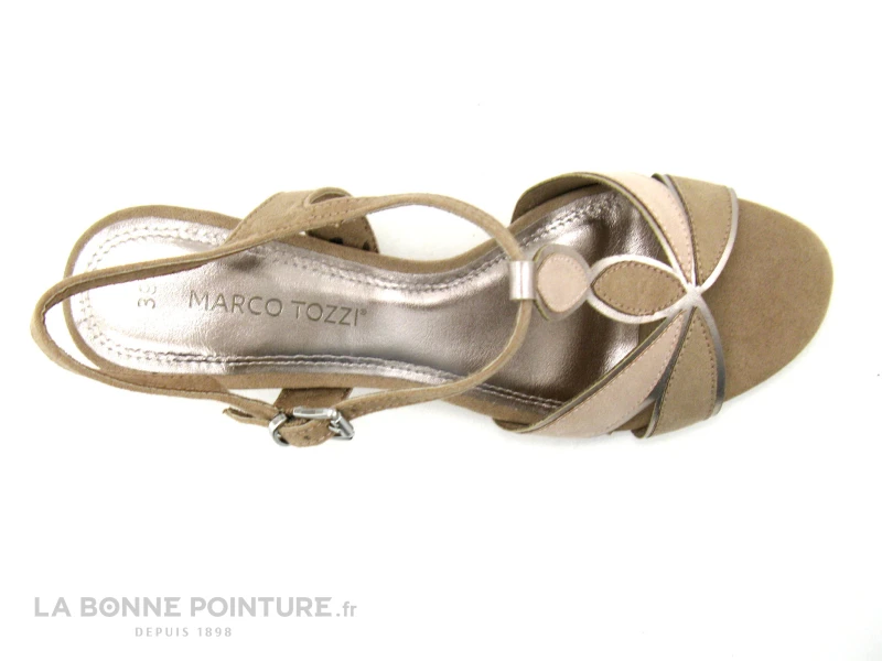 Marco Tozzi 2-28313-26 Nude Comb - Beige Rose - Sandale Talon Haut 5 Marco Tozzi 2-28313-26 Nude Comb - Beige Rose - Sandale Talon Haut – Image 5
