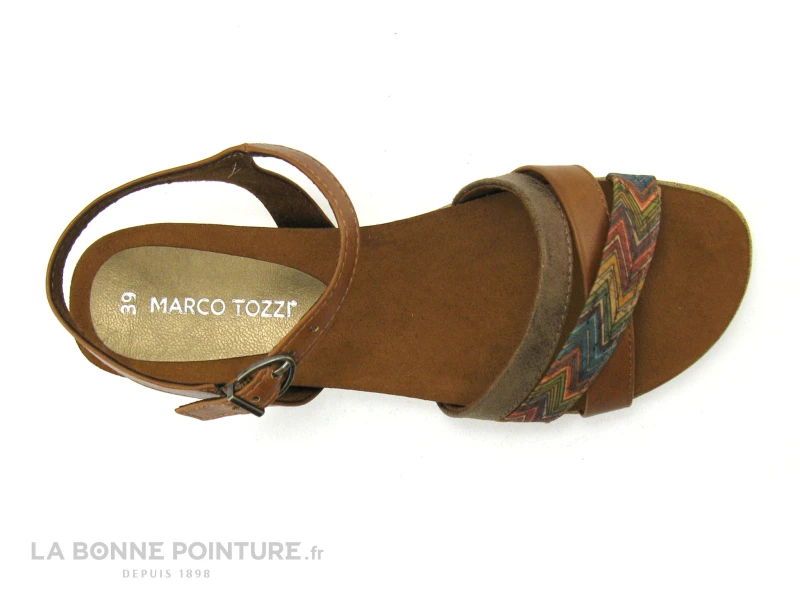 Marco Tozzi 2-28410-26 Cognac - Sandale Mode Femme 5 Marco Tozzi 2-28410-26 Cognac - Sandale Mode Femme – Image 5