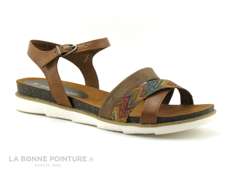 Marco Tozzi 2-28410-26 Cognac - Sandale Mode Femme 1 Marco Tozzi 2-28410-26 Cognac - Sandale Mode Femme