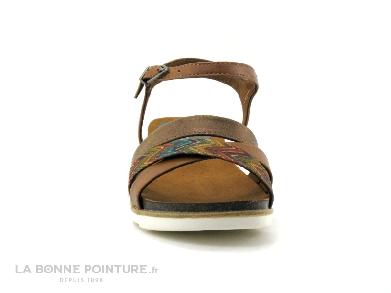 Marco Tozzi 2-28410-26 Cognac - Sandale Mode Femme 2 Marco Tozzi 2-28410-26 Cognac - Sandale Mode Femme – Image 2