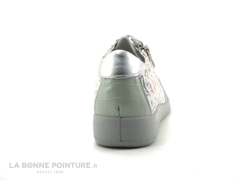 Pedi Girl ALET AMO Argent - Amande - Fleuri - Basket Compensee Femme 4 Pedi Girl ALET AMO Argent - Amande - Fleuri - Basket Compensee Femme – Image 4