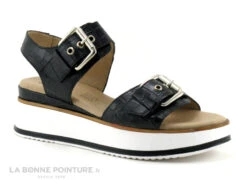 Geo Reino GIFABE Noir - Sandale Femme - Semelle Compensee -Chaussures Promotion Magasin cd24607c73b9e66c561f35ea11d5d5ef img 8729.jpg 170117