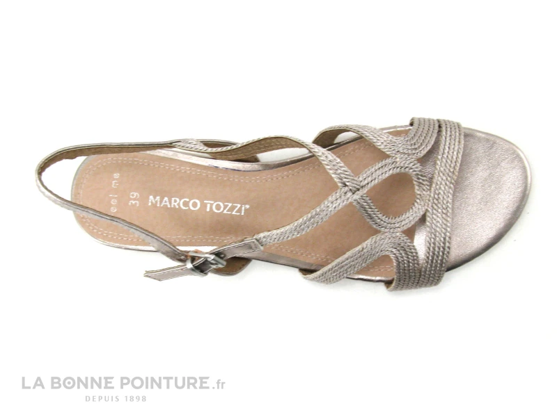 Marco Tozzi 2-28185-26 Rose Metallic - Sandale Rose Femme 3 Marco Tozzi 2-28185-26 Rose Metallic - Sandale Rose Femme – Image 3