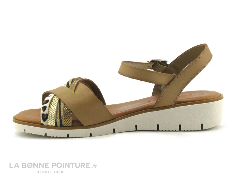 Jordana 3421 Tierra - Sandale Femme - Marron Or Leopard 3 Jordana 3421 Tierra - Sandale Femme - Marron Or Leopard – Image 3