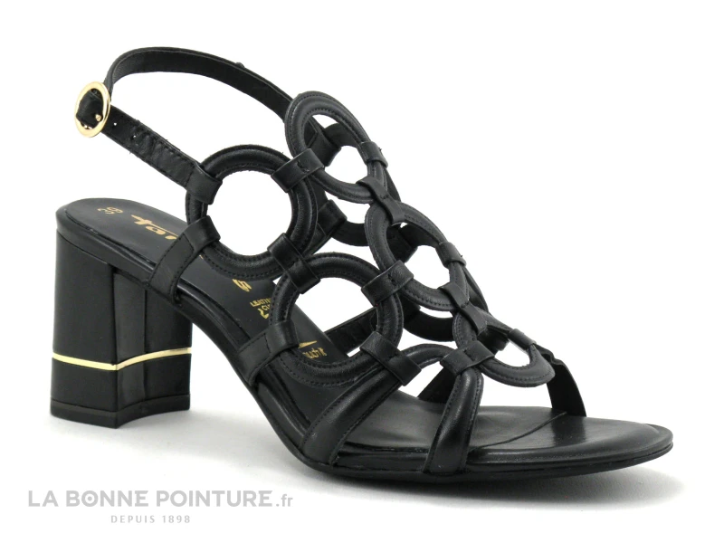 Tamaris 1-28373-26 Black - Cercles - Sandale Noire Talon Haut 5 Tamaris 1-28373-26 Black - Cercles - Sandale Noire Talon Haut – Image 5