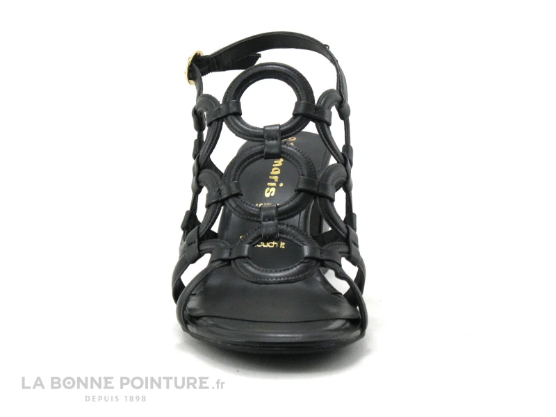 Tamaris 1-28373-26 Black - Cercles - Sandale Noire Talon Haut 2 Tamaris 1-28373-26 Black - Cercles - Sandale Noire Talon Haut – Image 2