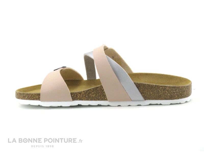 Morans JOUVRE Rose Argent - Mule Anatomique Femme 2 Morans JOUVRE Rose Argent - Mule Anatomique Femme – Image 2