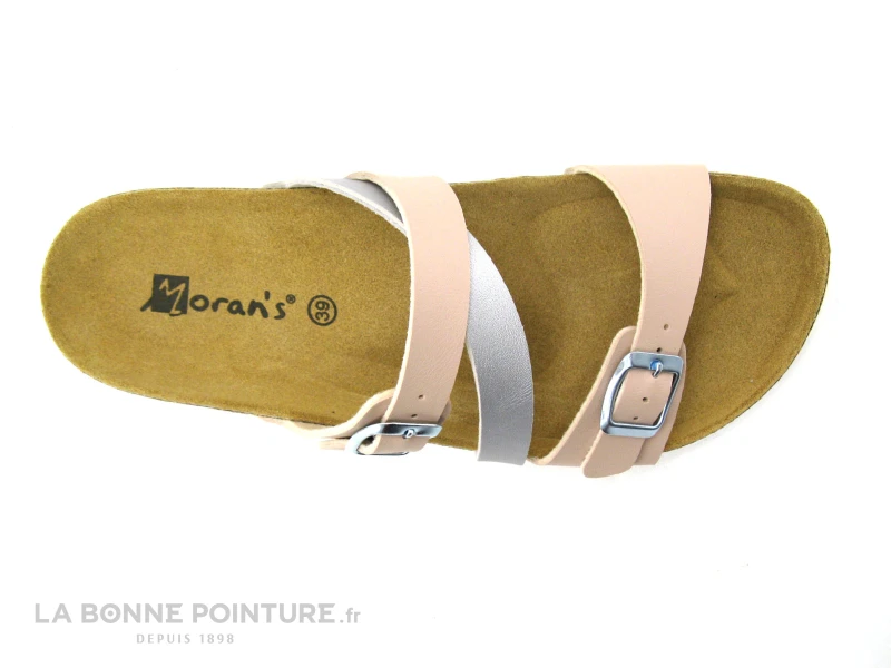 Morans JOUVRE Rose Argent - Mule Anatomique Femme 3 Morans JOUVRE Rose Argent - Mule Anatomique Femme – Image 3