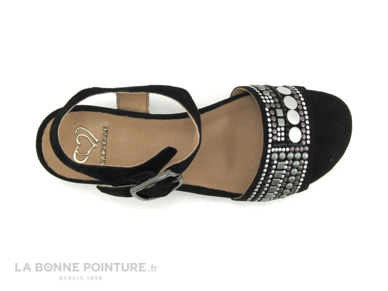 MamZelle LIVET Velours Noir - CS52R04 - Nu-pieds Femme 6 MamZelle LIVET Velours Noir - CS52R04 - Nu-pieds Femme – Image 6