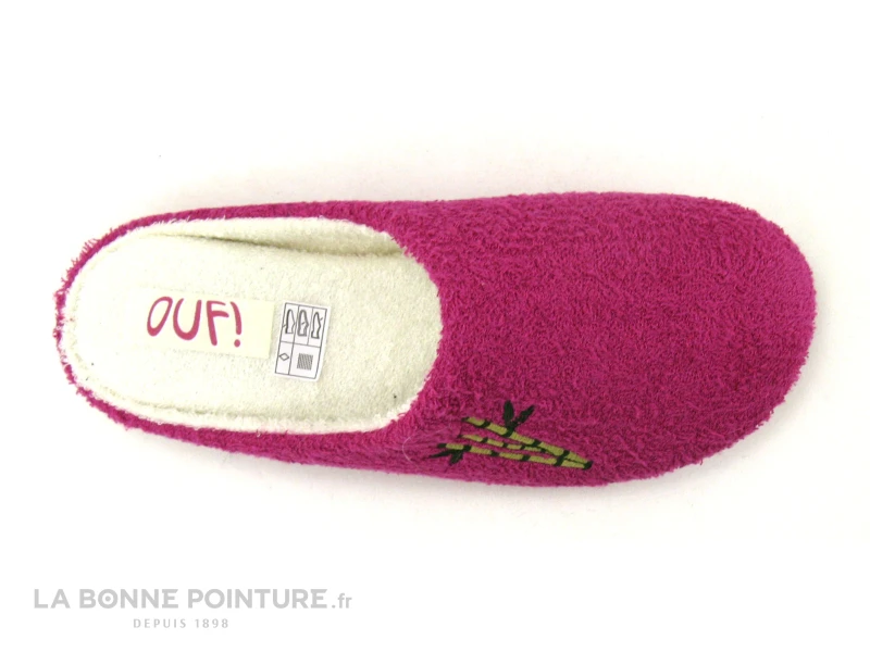 Ouf BESSEY Fuchsia - Eponge - Pantoufle Semelle A Memoire De Forme 3 Ouf BESSEY Fuchsia - Eponge - Pantoufle Semelle A Memoire De Forme – Image 3