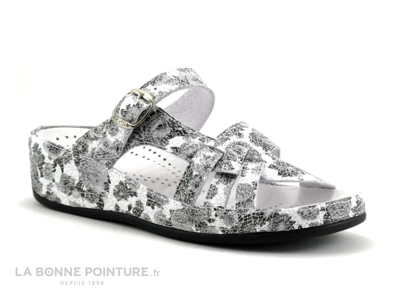 Pedi Girl XANT DB CQ Gris - Mule Confort - Semelle Compensee 1 Pedi Girl XANT DB CQ Gris - Mule Confort - Semelle Compensee