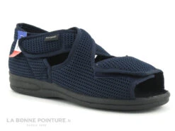 Fargeot CANNELLE Bleu Marine - Pantoufle Ouverte Pieds Sensibles