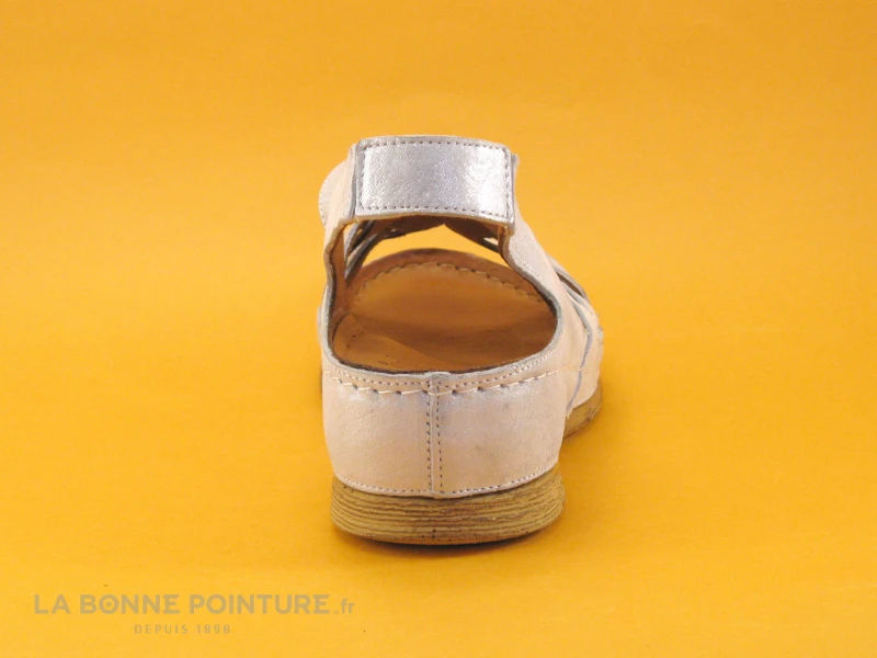 Karyoka PANA Champagne - Sandale Femme Beige - Talon Compense 4 Karyoka PANA Champagne - Sandale Femme Beige - Talon Compense – Image 4