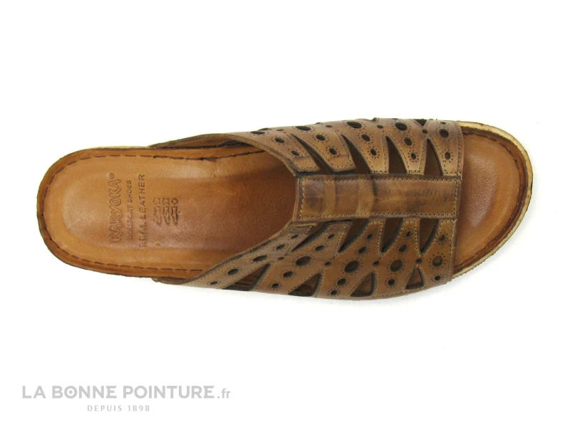 Karyoka IBOU Marron - Mule Femme Cuir Marron 4 Karyoka IBOU Marron - Mule Femme Cuir Marron – Image 4