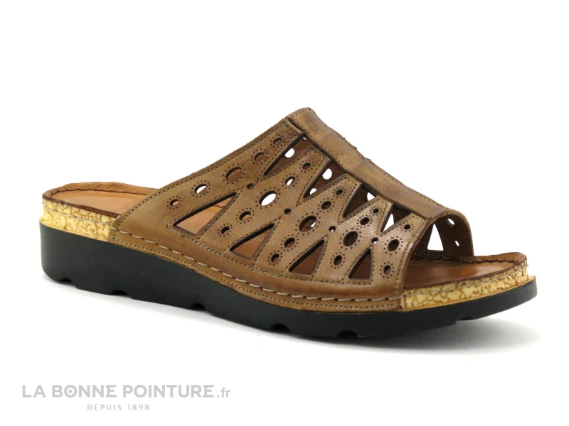 Karyoka IBOU Marron - Mule Femme Cuir Marron 1 Karyoka IBOU Marron - Mule Femme Cuir Marron