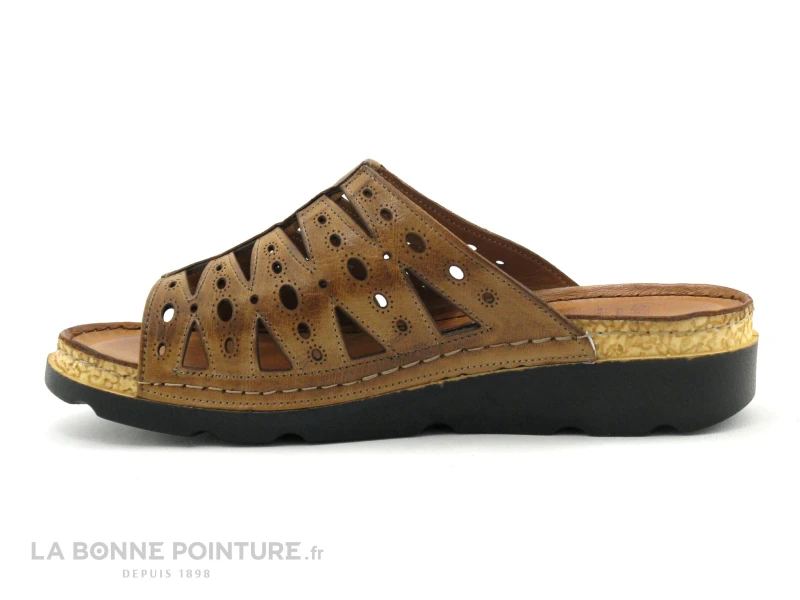 Karyoka IBOU Marron - Mule Femme Cuir Marron 3 Karyoka IBOU Marron - Mule Femme Cuir Marron – Image 3