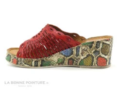 Karyoka GENI BIS Rouge - Semelle Compensee Serpent - Mule Femme -Chaussures Promotion Magasin cd24607c73b9e66c561f35ea11d5d5ef img 9376.jpg 159138