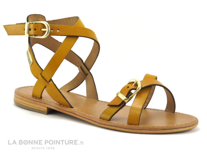 Tropeziennes HEPANA Jaune - Sandale Reglable Femme - Bride Cheville 1 Tropeziennes HEPANA Jaune - Sandale Reglable Femme - Bride Cheville