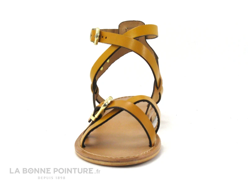 Tropeziennes HEPANA Jaune - Sandale Reglable Femme - Bride Cheville 2 Tropeziennes HEPANA Jaune - Sandale Reglable Femme - Bride Cheville – Image 2