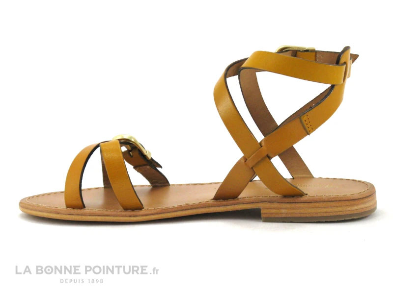 Tropeziennes HEPANA Jaune - Sandale Reglable Femme - Bride Cheville 3 Tropeziennes HEPANA Jaune - Sandale Reglable Femme - Bride Cheville – Image 3