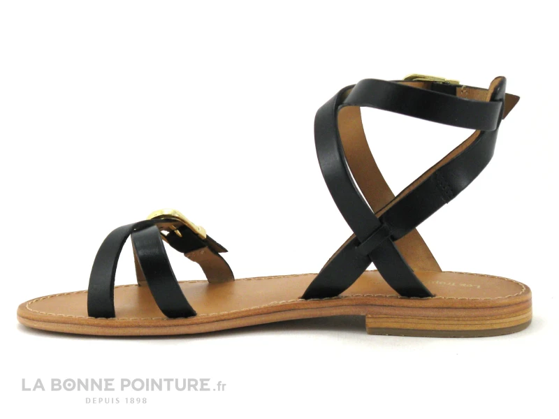 Tropeziennes HEPANA Noir - Nu-pieds Noir Avec Bride Cheville 3 Tropeziennes HEPANA Noir - Nu-pieds Noir Avec Bride Cheville – Image 3