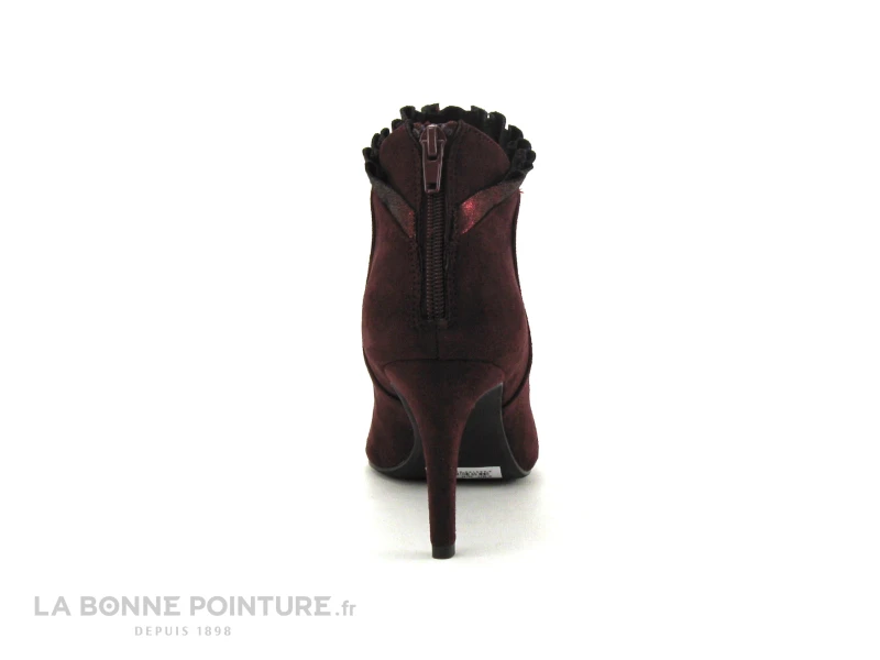 The Divine Factory QL3812 Bordeaux - Fronces - Bottine Talon Aiguille 4 The Divine Factory QL3812 Bordeaux - Fronces - Bottine Talon Aiguille – Image 4