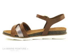 Marco Tozzi 2-28410-28 Cognac - Sandale Marron Clair Femme -Chaussures Promotion Magasin cd24607c73b9e66c561f35ea11d5d5ef img 9453.jpg 170893