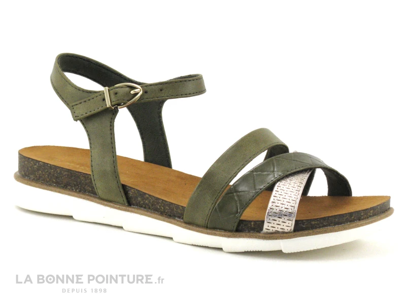 Marco Tozzi 2-28410-28 Olive - Sandale Femme Kaki 5 Marco Tozzi 2-28410-28 Olive - Sandale Femme Kaki – Image 5