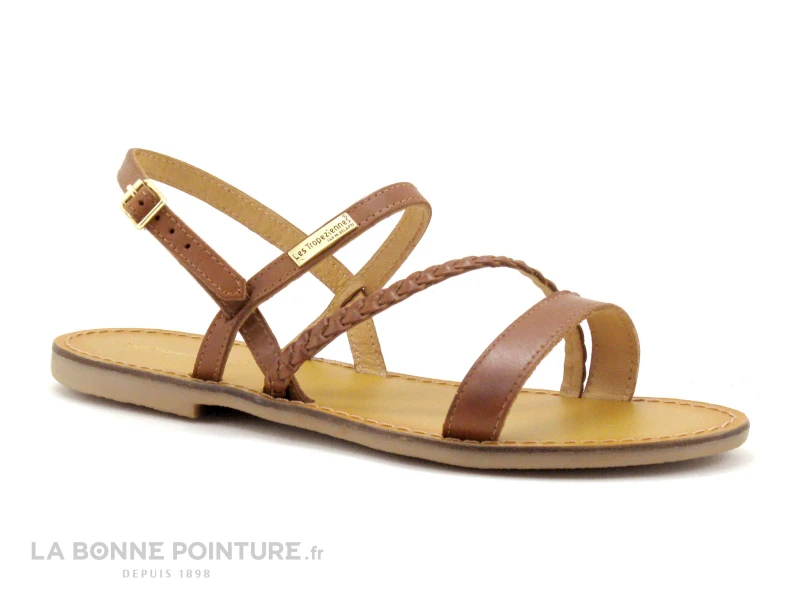 Tropeziennes BATRESSE Tan 19003 - Sandale Plate Femme 1 Tropeziennes BATRESSE Tan 19003 - Sandale Plate Femme