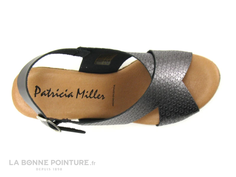 Patricia Miller 3243 Gris Plomb - Sandale Talon Compense 6 Patricia Miller 3243 Gris Plomb - Sandale Talon Compense – Image 6