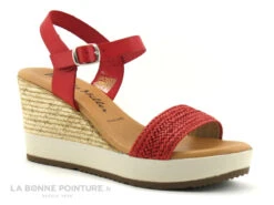 Patricia Miller 3217 - Sandale Rouge Talon Haut - Semelle Compensee -Chaussures Promotion Magasin cd24607c73b9e66c561f35ea11d5d5ef img 9510.jpg 159320