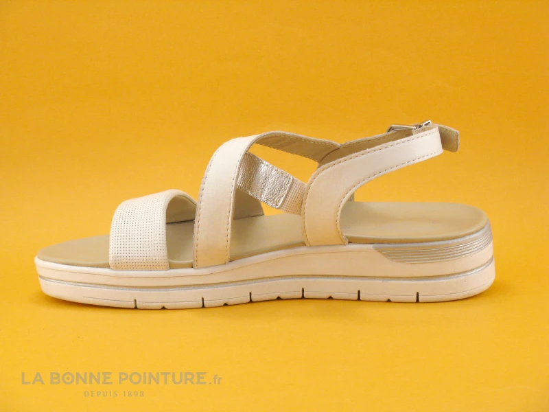 Marco Tozzi Premio 2-28520-28 Blanc Argent - Sandale Femme 3 Marco Tozzi Premio 2-28520-28 Blanc Argent - Sandale Femme – Image 3