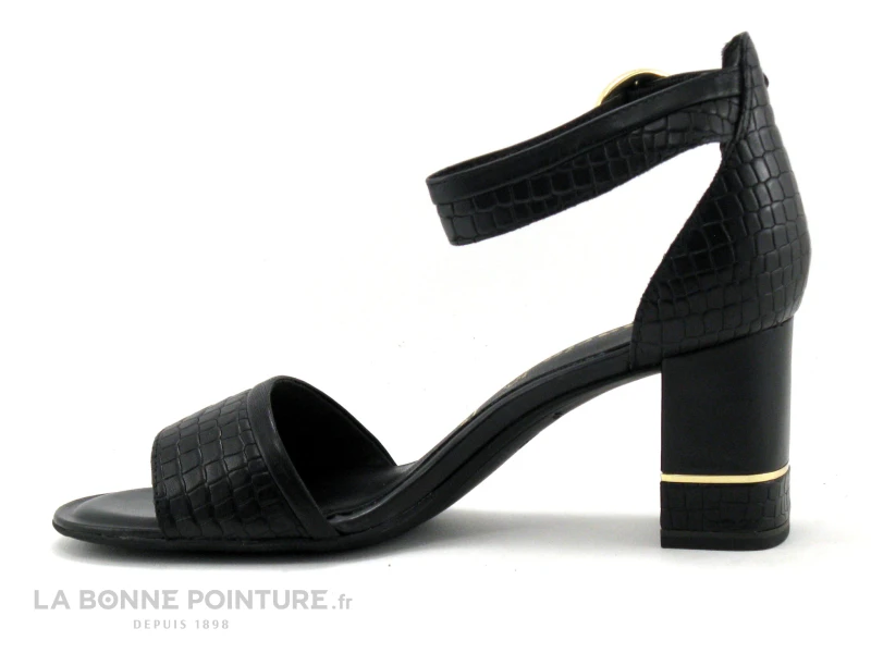 Tamaris 1-28379-26 Black Croco - Sandale Talon Haut 3 Tamaris 1-28379-26 Black Croco - Sandale Talon Haut – Image 3