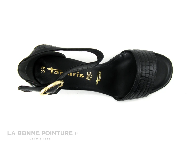 Tamaris 1-28379-26 Black Croco - Sandale Talon Haut 5 Tamaris 1-28379-26 Black Croco - Sandale Talon Haut – Image 5
