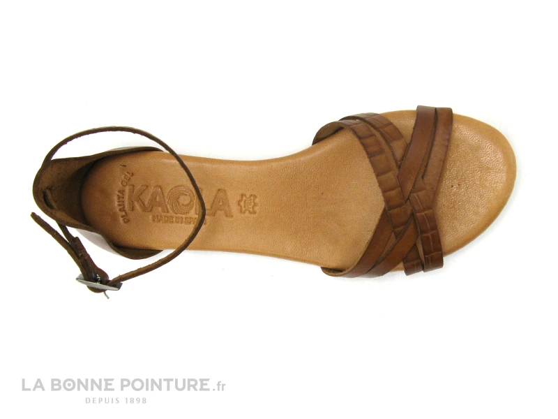 Kaola 580 Marron - Sandale Plate Bride Cheville - Femme 6 Kaola 580 Marron - Sandale Plate Bride Cheville - Femme – Image 6