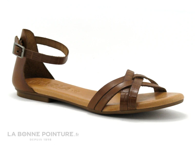 Kaola 580 Marron - Sandale Plate Bride Cheville - Femme 5 Kaola 580 Marron - Sandale Plate Bride Cheville - Femme – Image 5