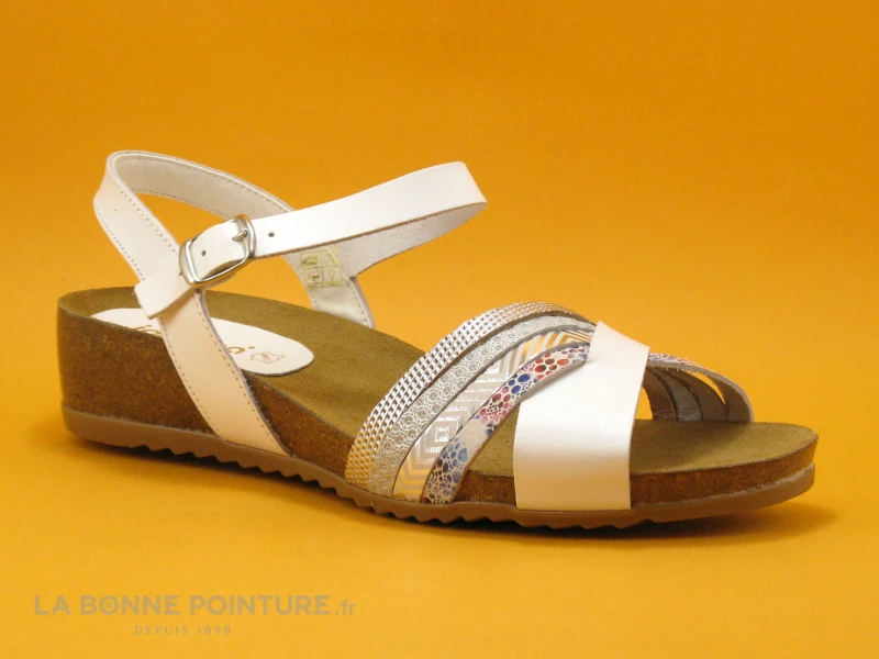 Jordana 3421 Blanc Argent - Sandale Mode Femme 4 Jordana 3421 Blanc Argent - Sandale Mode Femme – Image 4