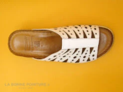 Karyoka IBOU Blanc - Mule Blanche - Talon Compense 7 Karyoka IBOU Blanc - Mule Blanche - Talon Compense -Chaussures Promotion Magasin cd24607c73b9e66c561f35ea11d5d5ef img 9792.jpg 159651